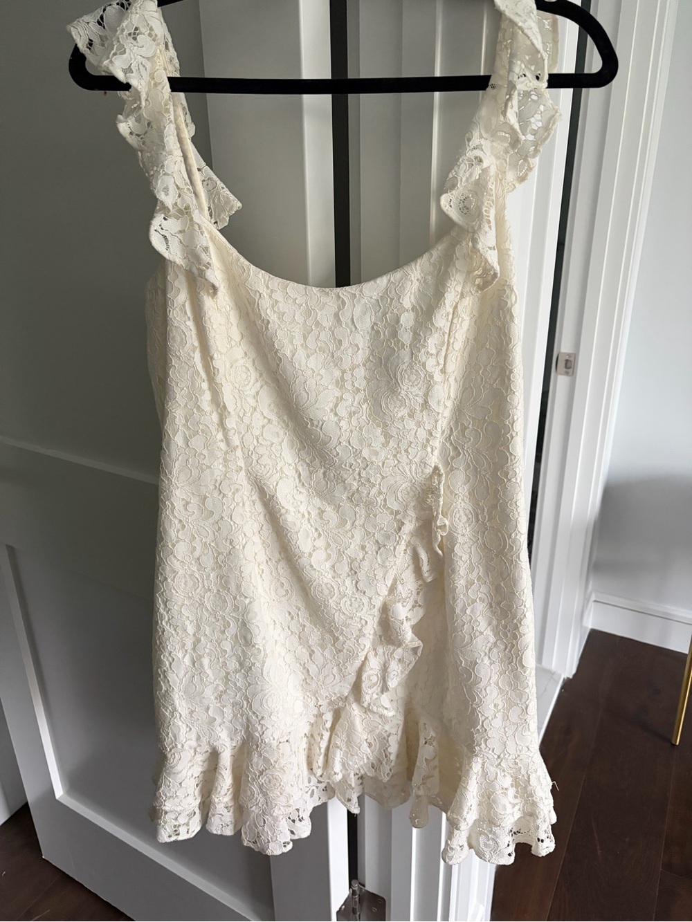 Bardot Black Logo on Ivory Fabric